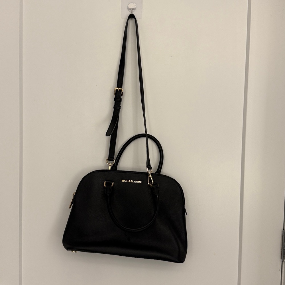 Black Michael Kors Cindy Dome Bag